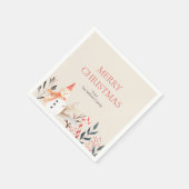  feestdag Snowman Kerstmis Servet (Hoek)