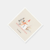  feestdag Snowman Kerstmis Servet (Hoek)