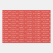 feestdag Snowman Merry kerstwrapping P Inpakpapier Vel (Voorkant 3)