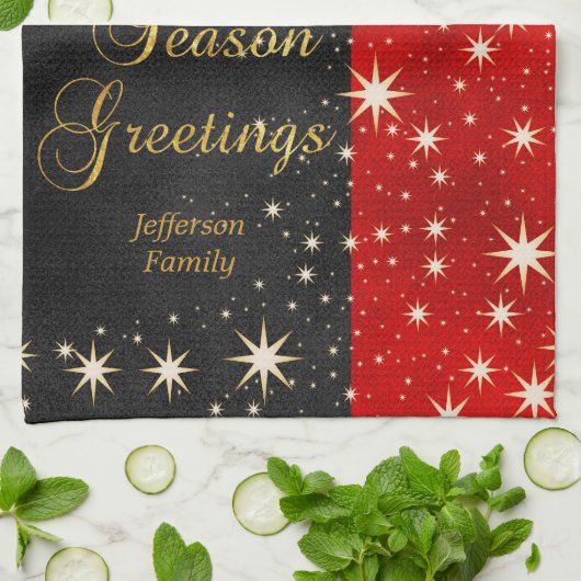 feestdag theedoek (Gevouwen)