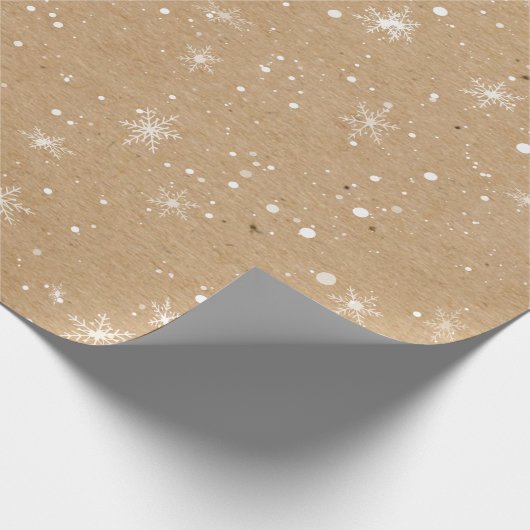  feestdag tijdens de winter Snowflake Cadeaupapier (Hoek)