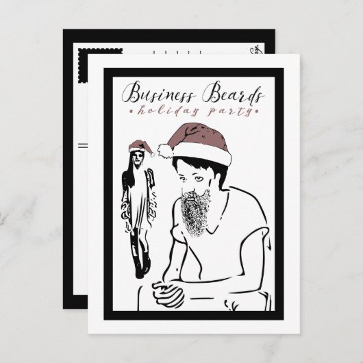 feestdag uitnodiging briefkaart (Voorkant / Achterkant)