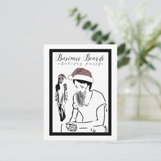 feestdag uitnodiging briefkaart (Staand voorkant)