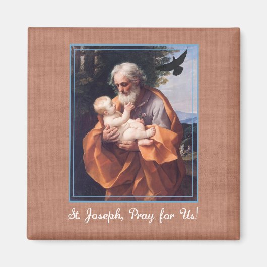 Feestdag van St. Jozef met het kindje Jezus Magneet (Voorkant)