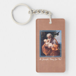 Feestdag van St. Jozef met het kindje Jezus Sleutelhanger