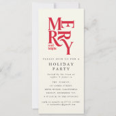 feestdag voor feestdag in roodroos kaart (Voorkant)