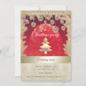 feestdag voor gouden en rode feestdagen kaart (Voorkant)