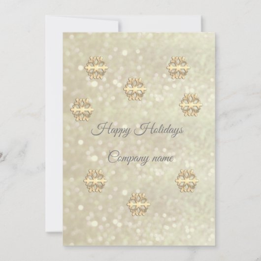 feestdag voor gouden en rode feestdagen kaart (Achterkant)