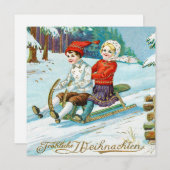  feestdag voor kerst feestdagenkaart (Voorkant / Achterkant)