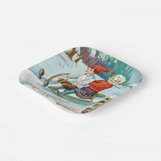  feestdag voor kerst papieren bordje (Gebogen)