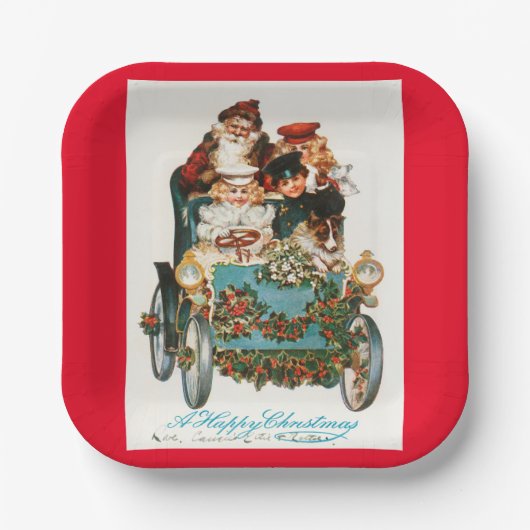  feestdag voor kerst papieren bordje (Voorkant)