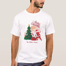 feestdag voor kerst santa claus monogram