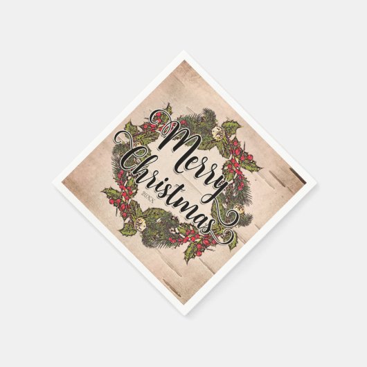  feestdag voor kerstfeestdagen servet (Hoek)