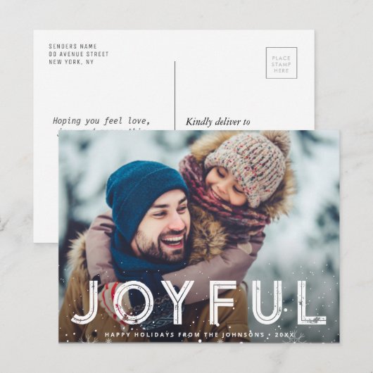 feestdag voor kerstfeestelijke feestdag voor kerst briefkaart (Voorkant / Achterkant)