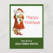 feestdag voor kerstman en katten briefkaart (Voorkant)