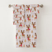 feestdag voor kerstrendieren bad handdoek (Insitu)