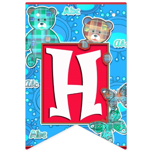 feestdag voor leuke kinderen vlaggetjes (Tweede vlag)