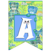 feestdag voor leuke kinderen vlaggetjes (Derde vlag)