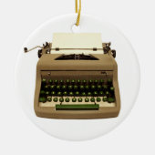  feestdag voor schrijfmachines keramisch ornament (Voorkant)