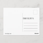  feestdag voor vrachtwagens in zwart-wit briefkaart (Achterkant)