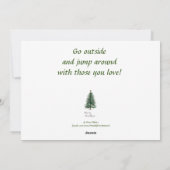 feestdag zingend acrylkarikatuur van Cubs Feestdagenkaart (Achterkant)