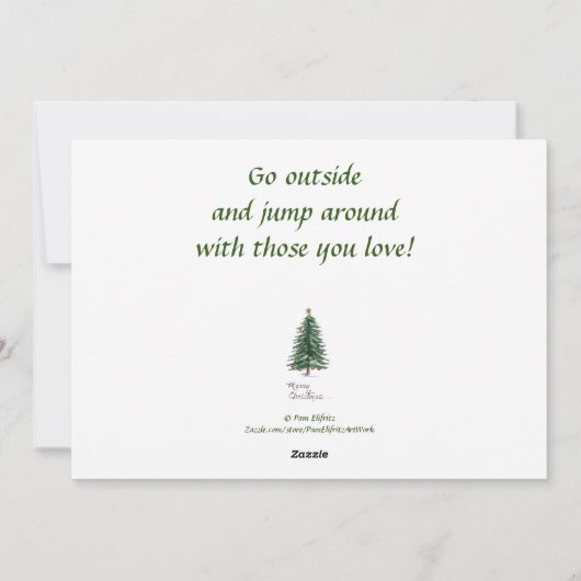 feestdag zingend acrylkarikatuur van Cubs Feestdagenkaart (Achterkant)