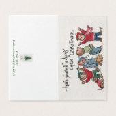 feestdag zingend acrylkarikatuur van Cubs Kaart (Buitenkant ongevouwen)