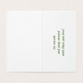 feestdag zingend acrylkarikatuur van Cubs Kaart (Binnenkant ongevouwen)