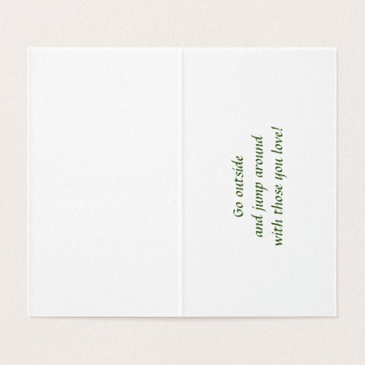  feestdag zingend acrylkarikatuur van Cubs Kaart (Binnenkant ongevouwen)