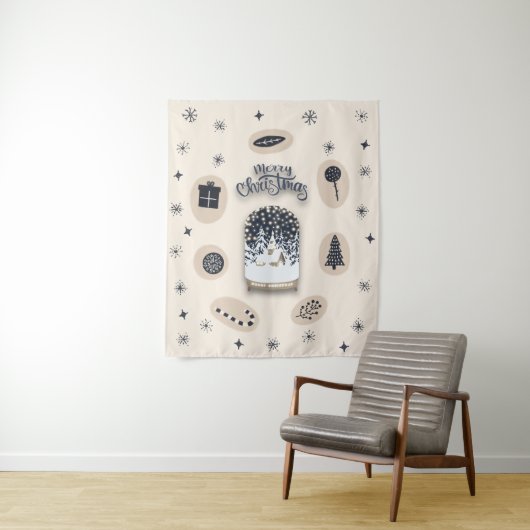feestdagen_2_een heldere kerst_2 M_maat wandtapijt Wandkleed (In situ)