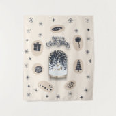 feestdagen_2_een heldere kerst_2 M_maat wandtapijt Wandkleed (Voorkant)