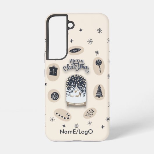 feestdagen_2_een heldere kerst_2 samsung galaxy hoesje (Achterkant)