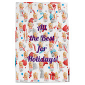 Feestdagen beer aanpassen medium cadeauzakje (Voorkant)