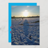 Feestdagen-berichtenkaart Feestdagenkaart (Voorkant / Achterkant)