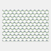 Feestdagen Blauw en Wit Chinoiserie met Citrus Inpakpapier Vel (Voorkant 2)