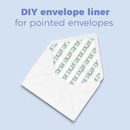 Feestdagen Botanische puntige flap 40 envelop voer Notitieblok