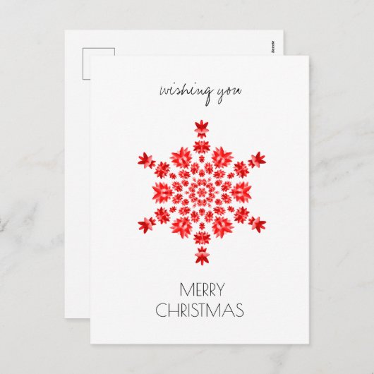 Feestdagen briefkaart (Voorkant / Achterkant)