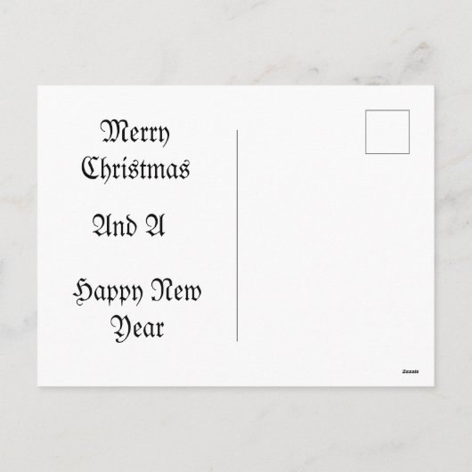 Feestdagen briefkaart (Achterkant)