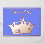 Feestdagen  Briefkaart voor het uitnodigen van Fol (Voorkant)