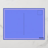 Feestdagen  Briefkaart voor het uitnodigen van Fol (Achterkant)