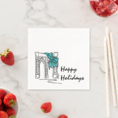 Feestdagen Brooklyn NYC Kerstmis Hanukkah New York Servetten (Insitu)