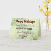 Feestdagen Brother & Zuster in Law over de hele li Kaart (Gele Bloem)