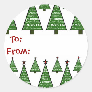 Feestdagen Cadeau Label Sticker