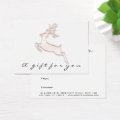 Feestdagen Cadeaucertificaat - Snijkop haarnagels  Visitekaartje (Bureau)