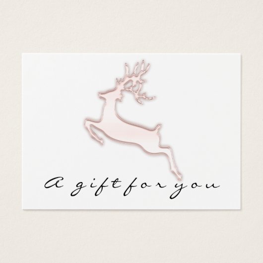 Feestdagen Cadeaucertificaat - Snijkop haarnagels  Visitekaartje (Voorkant)