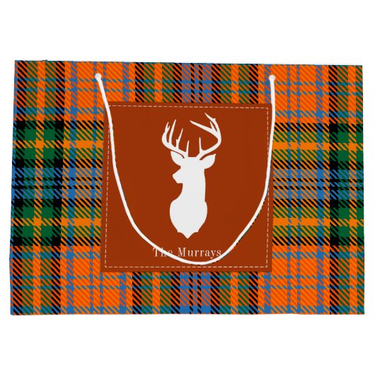 Feestdagen Clan Murray Tartan Groot Cadeauzakje (Achterkant)