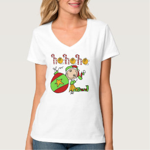 Feestdagen Cute Fun Jingle Bells Elf Kerstmis T-shirt