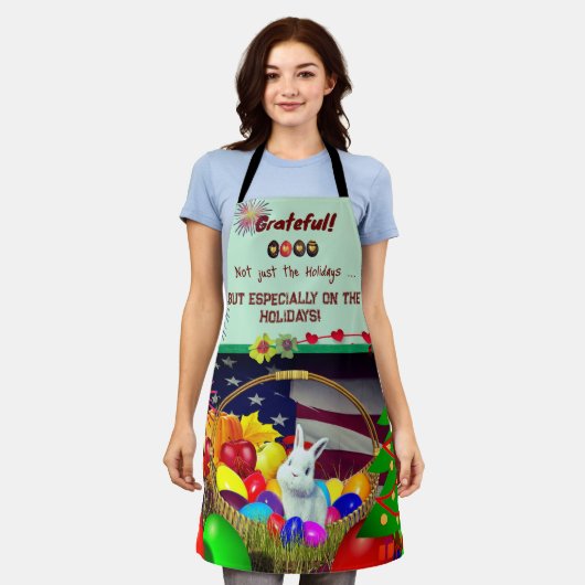 Feestdagen - dankbaar schort (Gedragen)