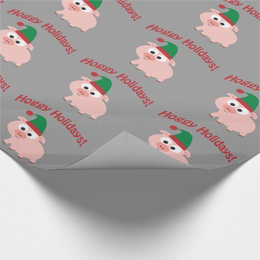 Feestdagen! Elf Pig Cadeaupapier (Hoek)
