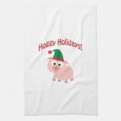 Feestdagen! Elf Pig Theedoek (Verticaal)